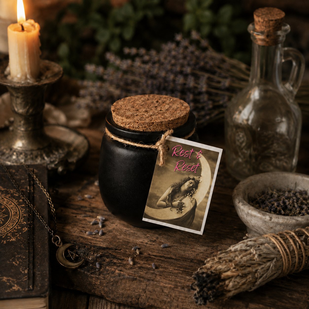 Rest & Reset Cauldron Candle