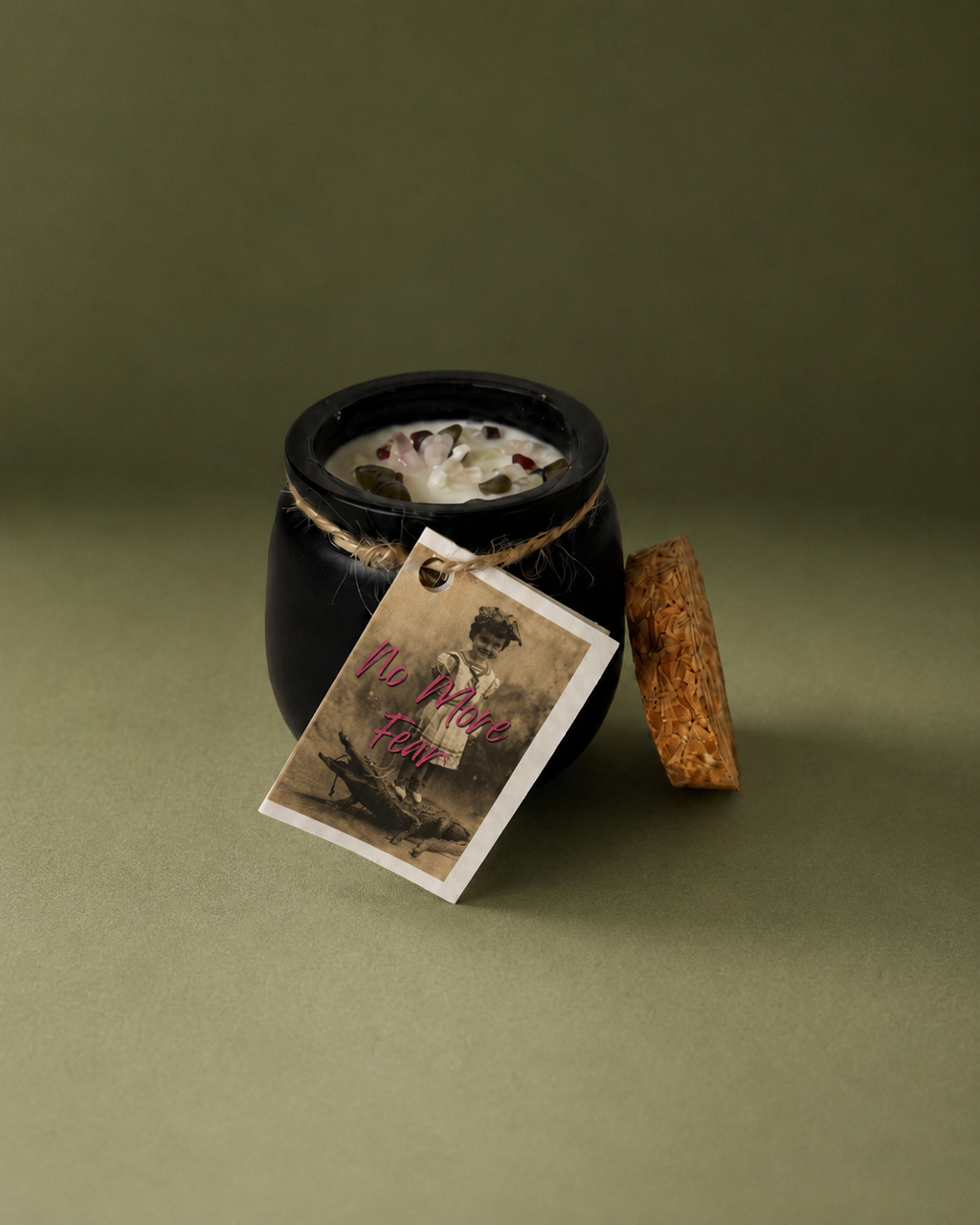 No More Fear Cauldron Candle