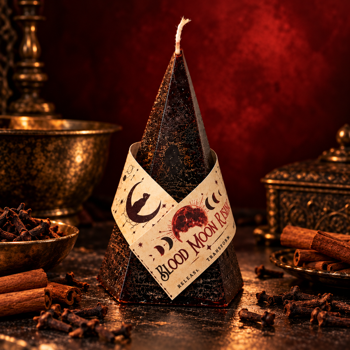 Blood Moon Rising Candle