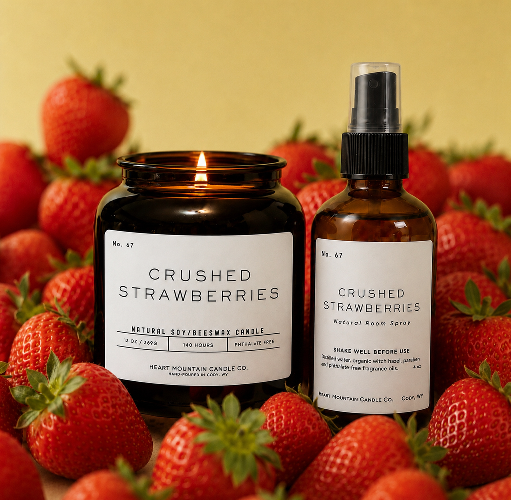 Crushed Strawberries — Strawberries & Cream Candle Collection