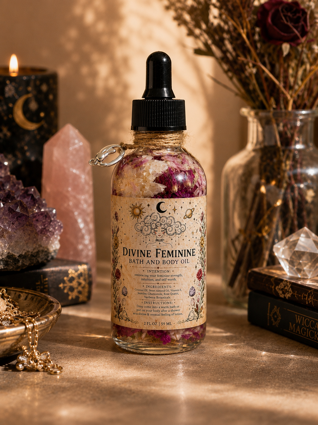 Divine Feminine Bath, Body and Ritual Oil