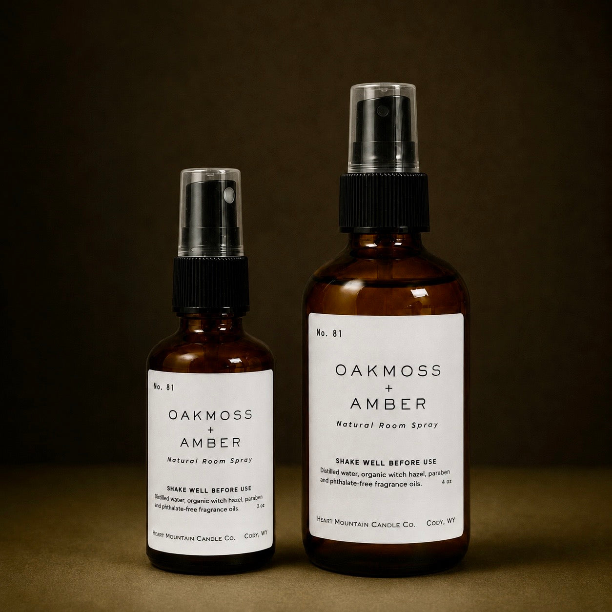 Oakmoss + Amber — Earthy Sophisticated Candle Collection