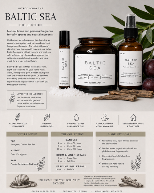 Baltic Sea — Coastal Ozone & Sea Salt Candle Collection