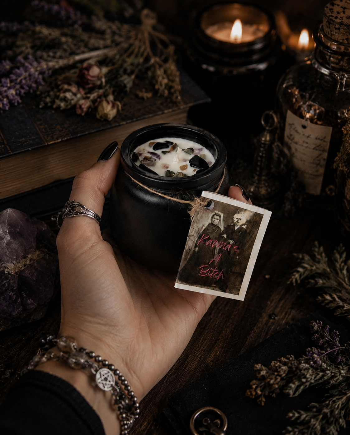 Karma is a Bitch Cauldron Candle