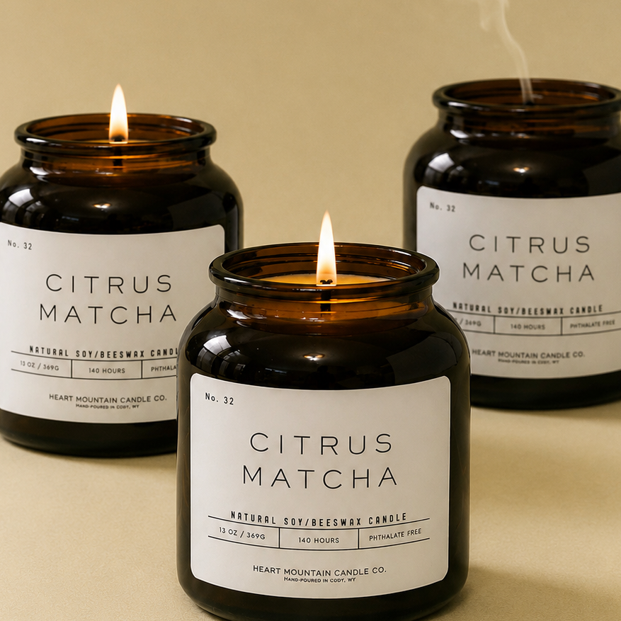 The Citrus Matcha Candle