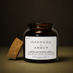 The Oakmoss + Amber Candle