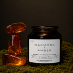The Oakmoss + Amber Candle