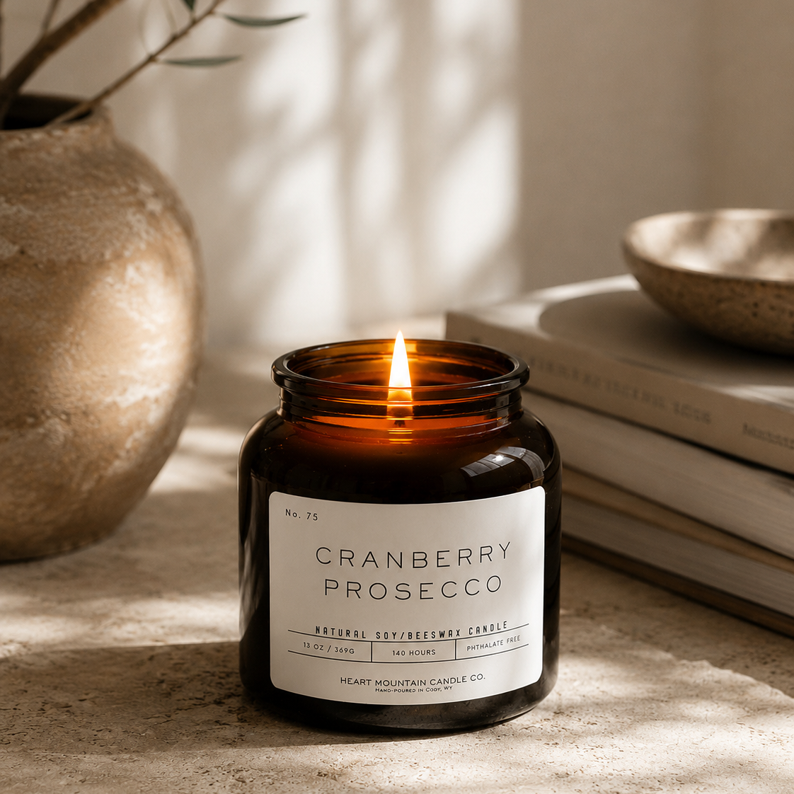 The Cranberry Prosecco Candle