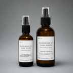 Two Gunsmoke at High Noon room spray bottles in different sizes on a gray background.