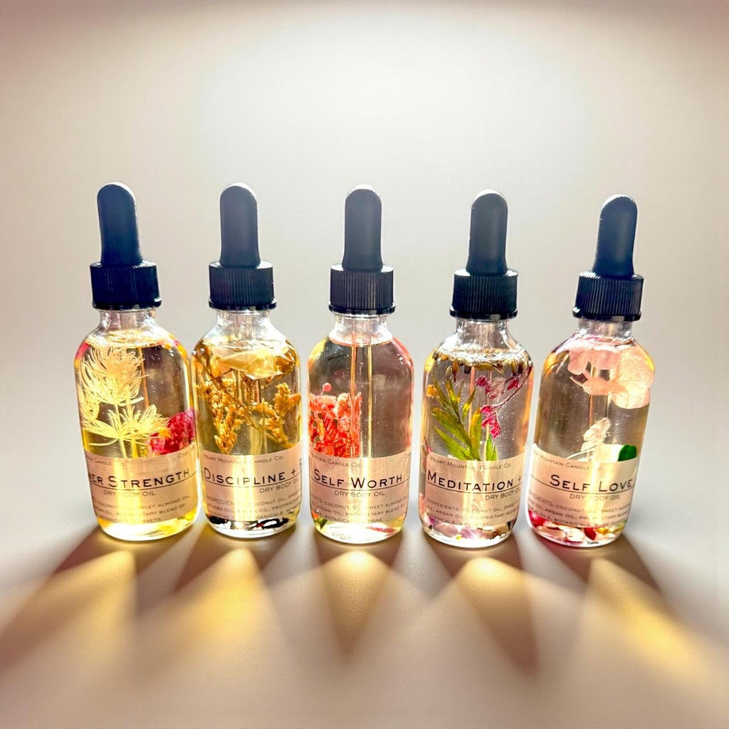 Discipline and focus hematite infused manifestation body oil crystal infused dry body oil intentional body oil organic skincare body oil natural skincare oil clean beauty skincare healthier skincare option moisturizing body oil nourishing skin oil grounding energy alignment ritual oil focus intention body oil handmade organic skincare birthday gift self-care gift housewarming gift mothers day gift valentines gift christmas gift wedding gift hostess gift