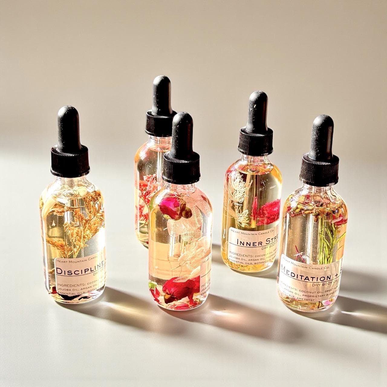Intentional Oil Natural Skincare Mental Clarity Spell Botanical Blend Crystal Infused Oil Dropper Bottle Gift for Her Clove Essential Oil