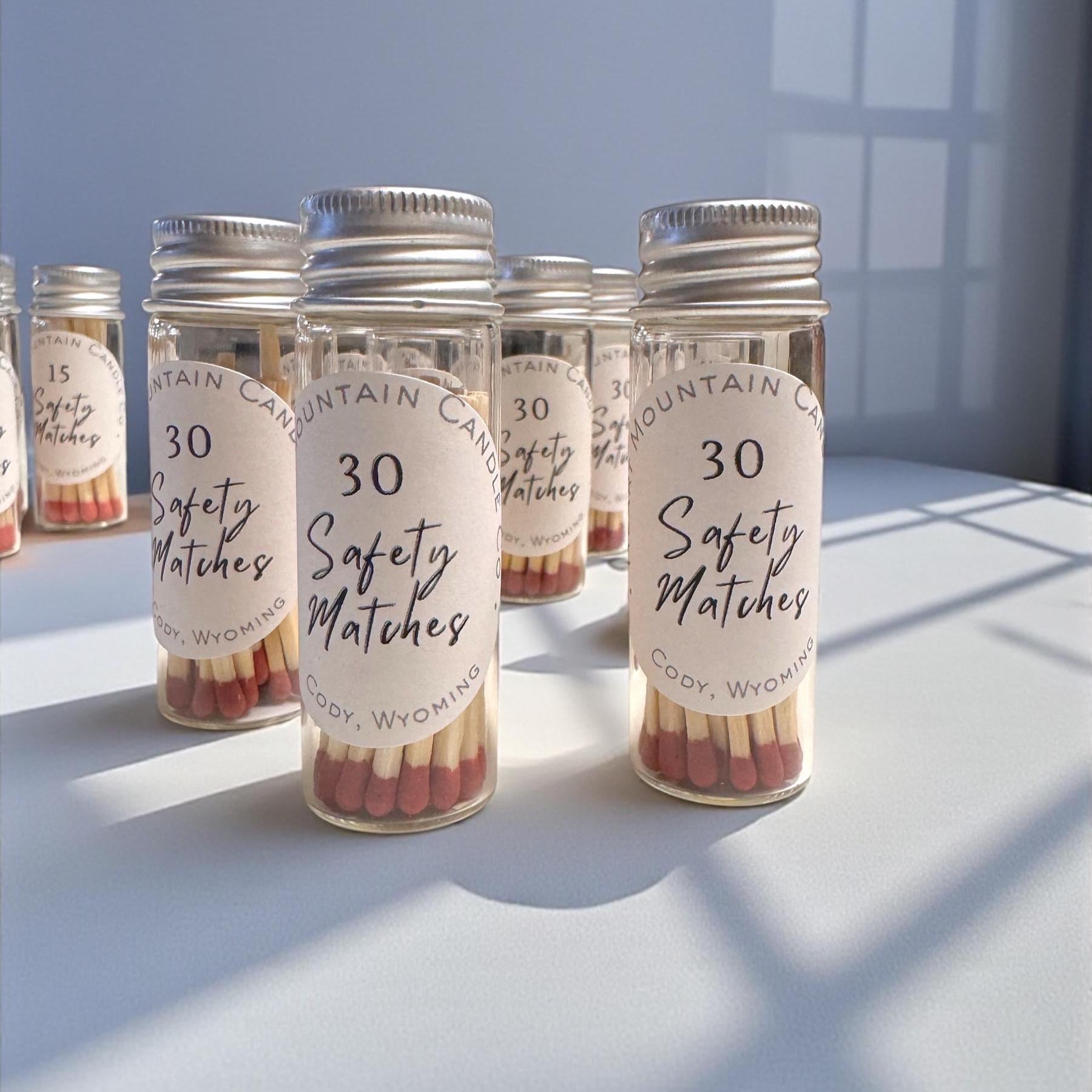 Mini jar safety matches with bottom striker best choice safety matches jar premium candle matches jar glass jar safety matches candle lighting matches decorative match jar for candles fireplace matches jar camping matches survival gear matches emergency fire starting matches rustic home decor match jar birthday gift housewarming gift fathers day gift mothers day gift valentines gift christmas gift wedding gift hostess gift