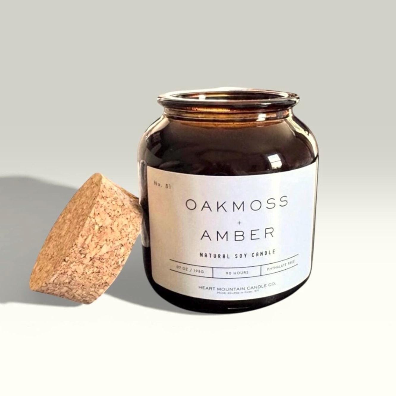 Oakmoss and amber candle warm amber candle earthy oakmoss candle luxury soy candle clean burning non-toxic candle rich woodsy fragrance candle masculine home fragrance candle cozy luxury candle handmade soy candle luxury home fragrance candle birthday gift candle housewarming gift candle mothers day gift candle valentines gift candle christmas gift candle wedding gift candle hostess gift candle self-care candle gift