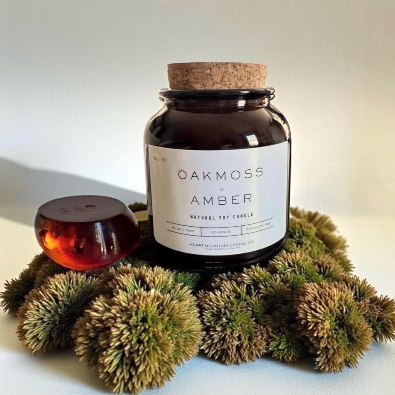 Oakmoss and amber candle earthy amber candle oakmoss candle luxury soy candle clean burning non-toxic candle warm amber fragrance candle earthy woodland candle sophisticated home fragrance candle handmade soy candle luxury home scent candle birthday gift candle housewarming gift candle mothers day gift candle valentines gift candle christmas gift candle wedding gift candle hostess gift candle self-care candle gift