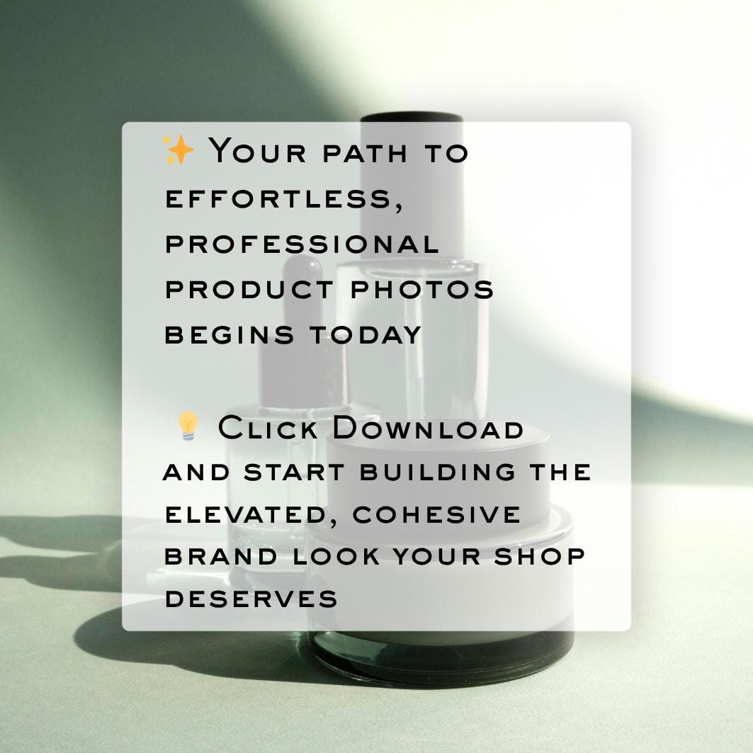Product Photography Prompts Digital Download to Sell Etsy Products