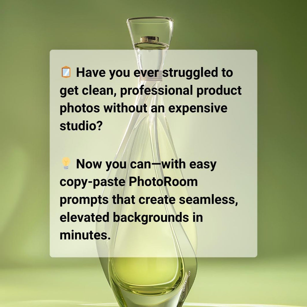 Product photography prompts PhotoRoom ebook ecommerce product photography guide digital download product photography prompts for etsy sellers ecommerce product photo styling guide online shop photography tips product listing photography prompts ai product photography background prompts small business product photography tutorial product photography lighting ideas ecommerce seller photography guide