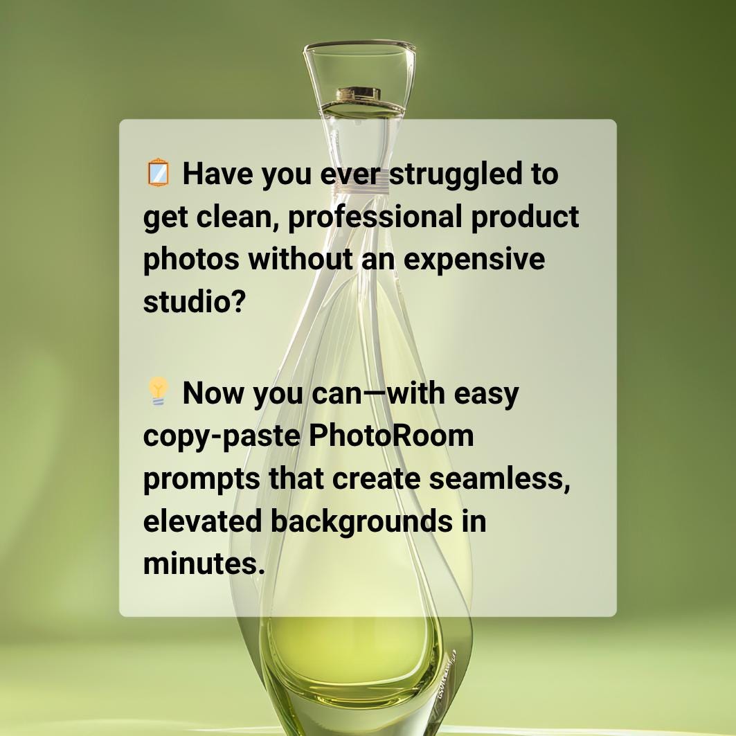 Product photography prompts PhotoRoom ebook ecommerce product photography guide digital download product photography prompts for etsy sellers ecommerce product photo styling guide online shop photography tips product listing photography prompts ai product photography background prompts small business product photography tutorial product photography lighting ideas ecommerce seller photography guide