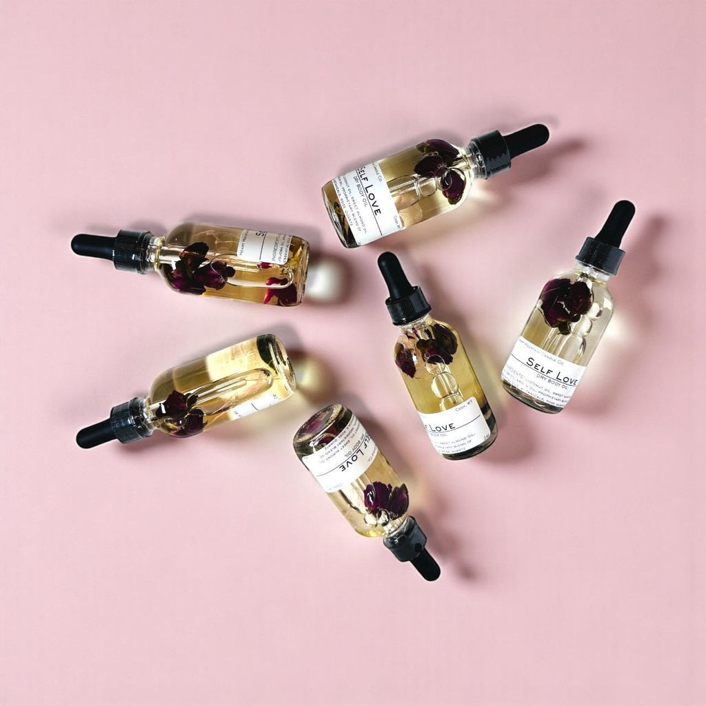 rose quartz self-love oil sympathy gift thinking of you gift get well soon gift encouragement gift breakup healing gift self-care package spa gift luxury body oil calming botanical oil hydrating dry body oil non-greasy body oil soft floral body oil wellness skincare glowing skin oil handcrafted body oil crystal infused skincare intentional living gift feminine luxury skincare gift