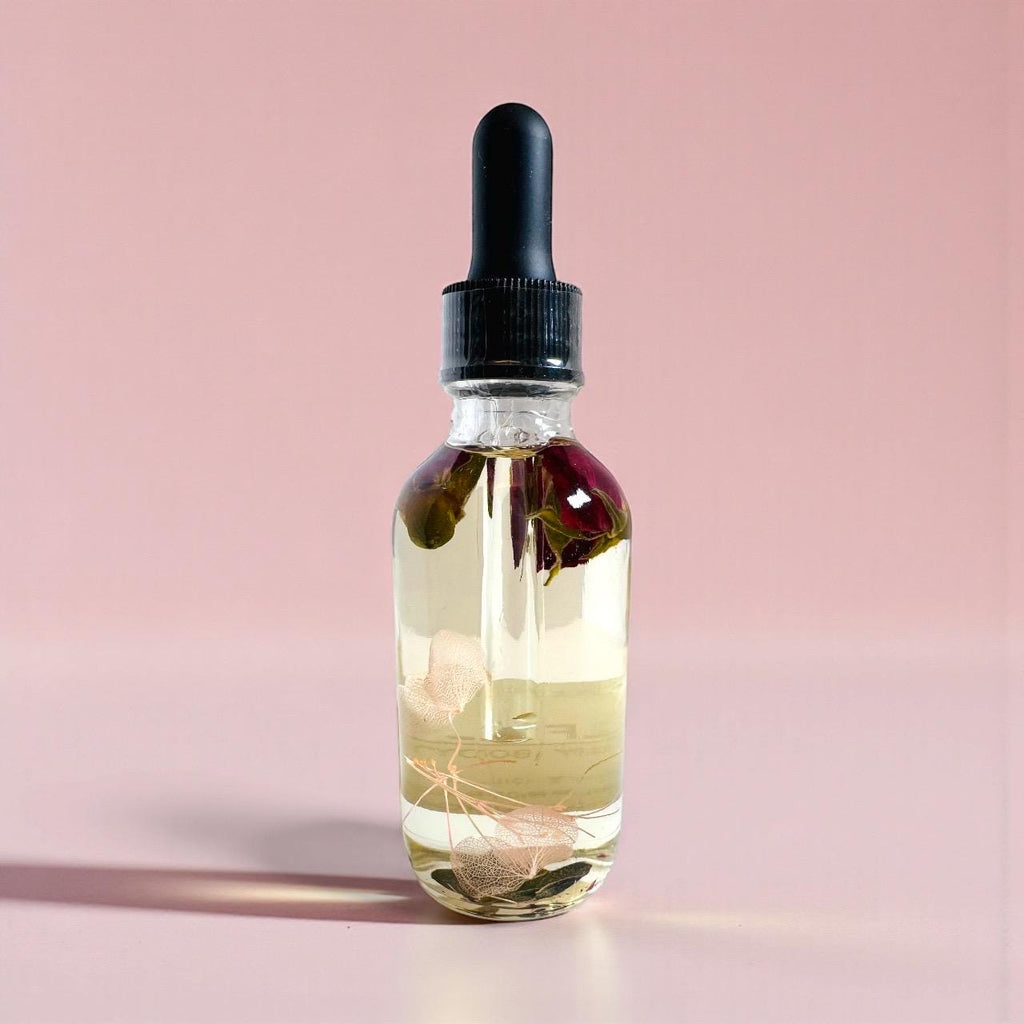 rose quartz self-love body oil graduation gift college graduation gift realtor client gift appreciation gift retirement gift bridal party gift thank you gift candle lover gift spa lover gift skincare gift luxury dry oil lightweight botanical oil glowing skin skincare lavender eucalyptus skincare feminine body oil handcrafted wellness product crystal infused body oil thoughtful self-care gift