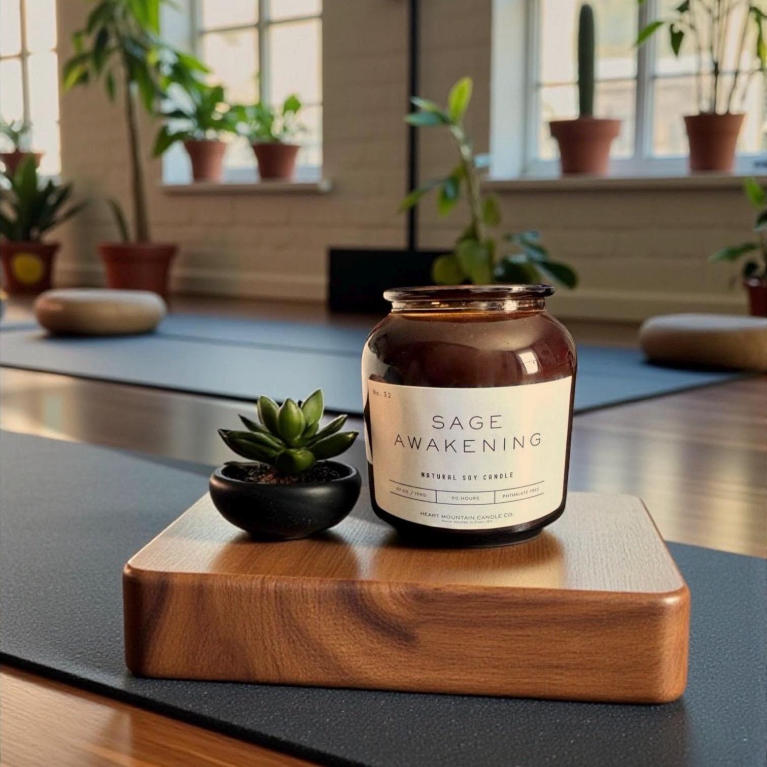 Sage awakening soy candle sage eucalyptus fragrance candle herbal spa candle luxury soy candle clean burning non-toxic candle fresh herbal scent candle meditation candle relaxation candle handmade soy candle luxury home fragrance candle birthday gift candle housewarming gift candle mothers day gift candle valentines gift candle christmas gift candle wedding gift candle hostess gift candle self-care candle gift