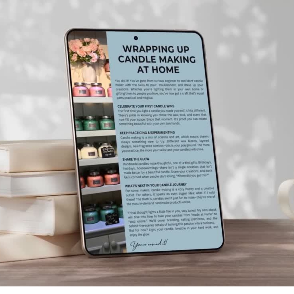 Candle Making 101 Ebook — Beginner's Guide to Candle Making (Digital Download)