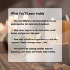 Fragrance Oils vs Essential Oils Ebook — Candle Making Guide (Digital Download)