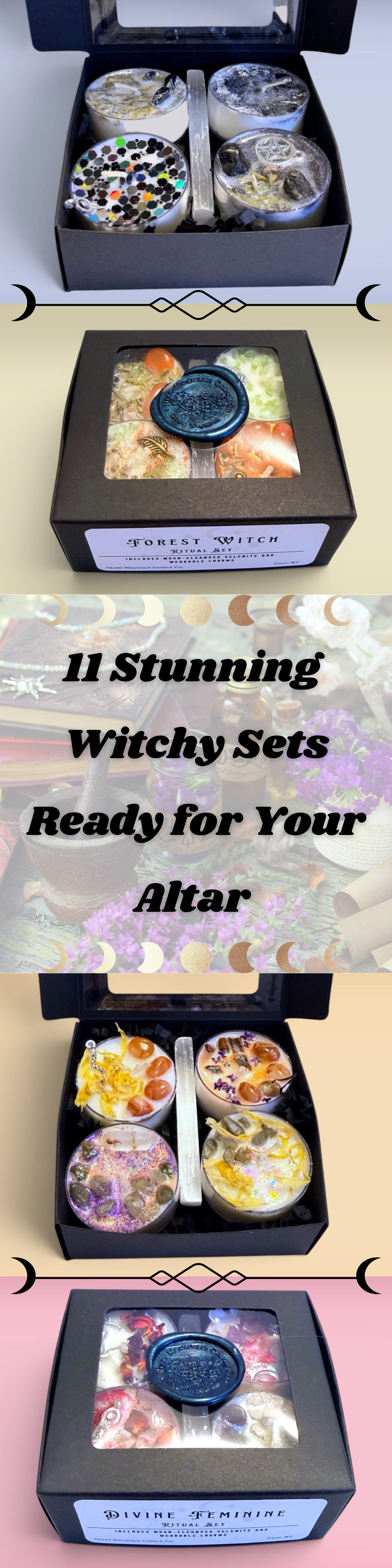 Cosmic Witch Tea Lights