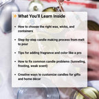 Candle making guide ebook candle making digital download learn candle making tutorial candle making course for beginners diy candle making instructions soy wax candle making guide candle maker training ebook handmade candle tutorial candle making education guide start candle business ebook candle making pdf tutorial beginner candle maker learning guide