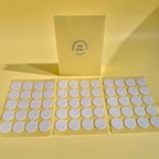 Double-sided adhesive wick stickers for candle making