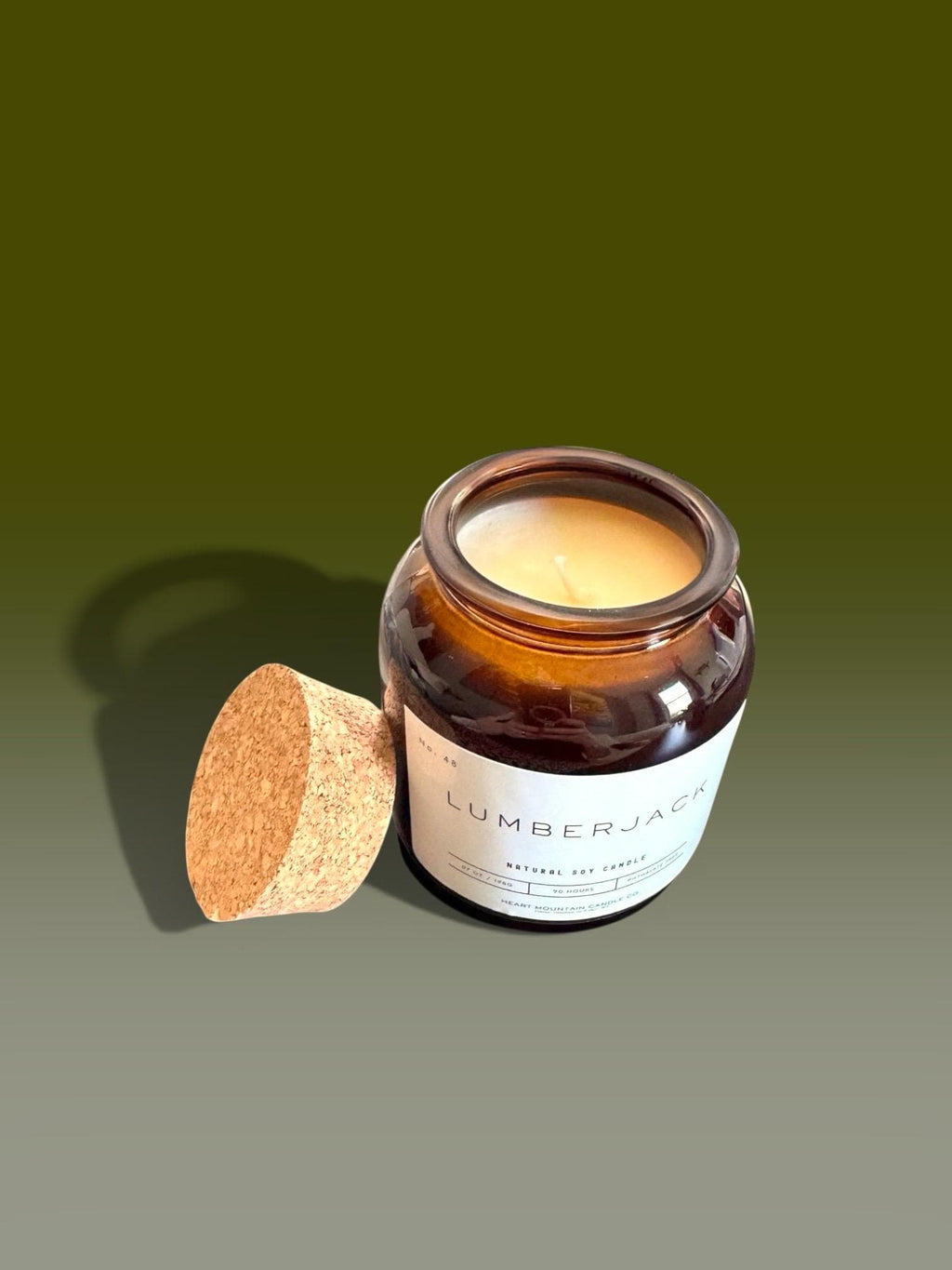 Soy wax candle for relaxation calming home fragrance cedar oak mahogany lavender gift for men non toxic clean burning