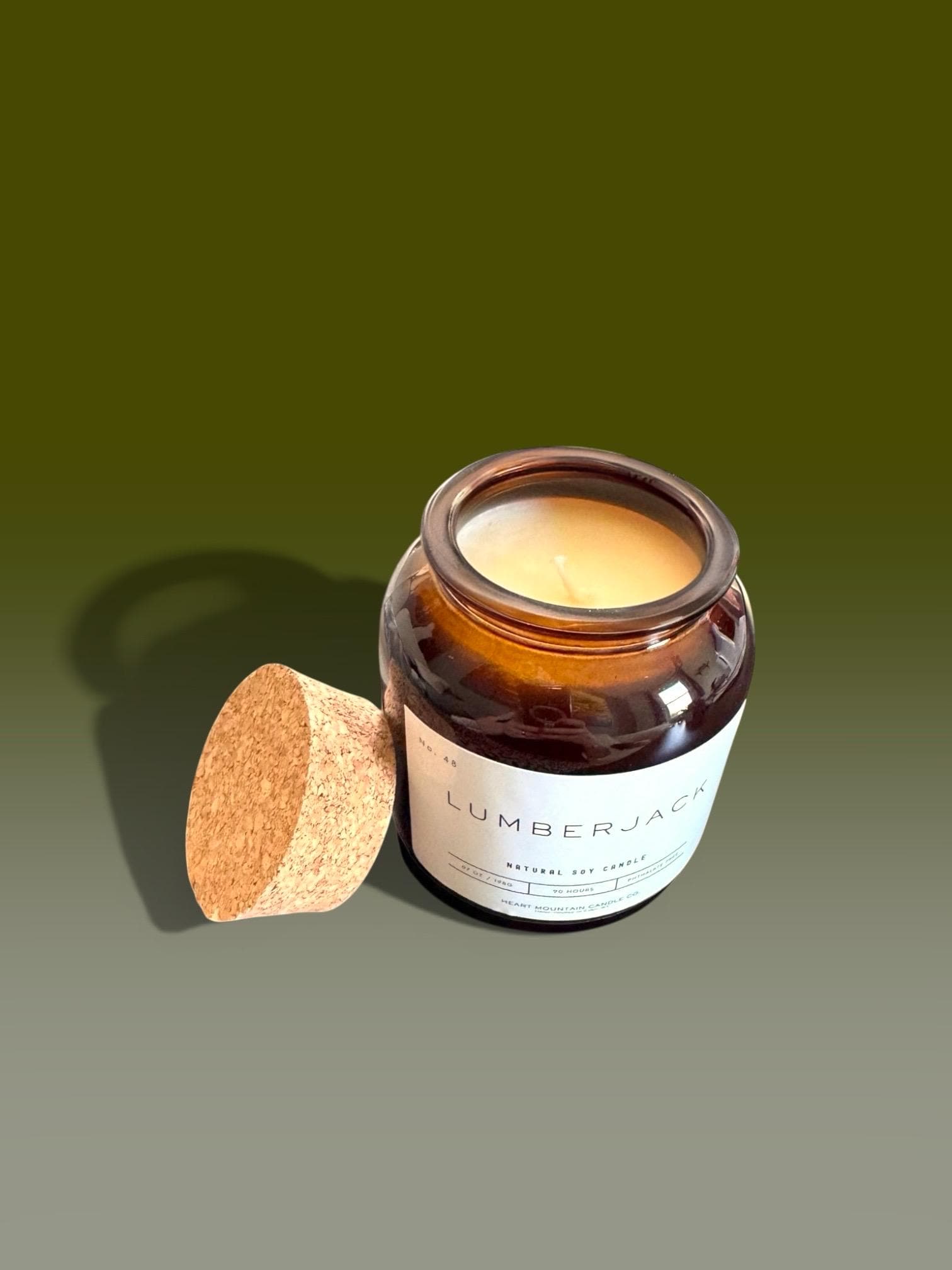 Soy wax candle for relaxation calming home fragrance cedar oak mahogany lavender gift for men non toxic clean burning