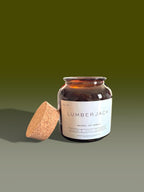 Luxury soy wax candle for relaxation calming home fragrance cedar oak mahogany lavender gift for men clean burning non toxic