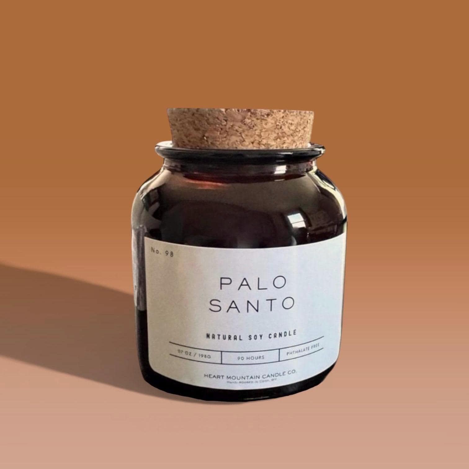 Luxury palo santo soy candle clean burning non toxic cedarwood aromatherapy candle for relaxation gift for her