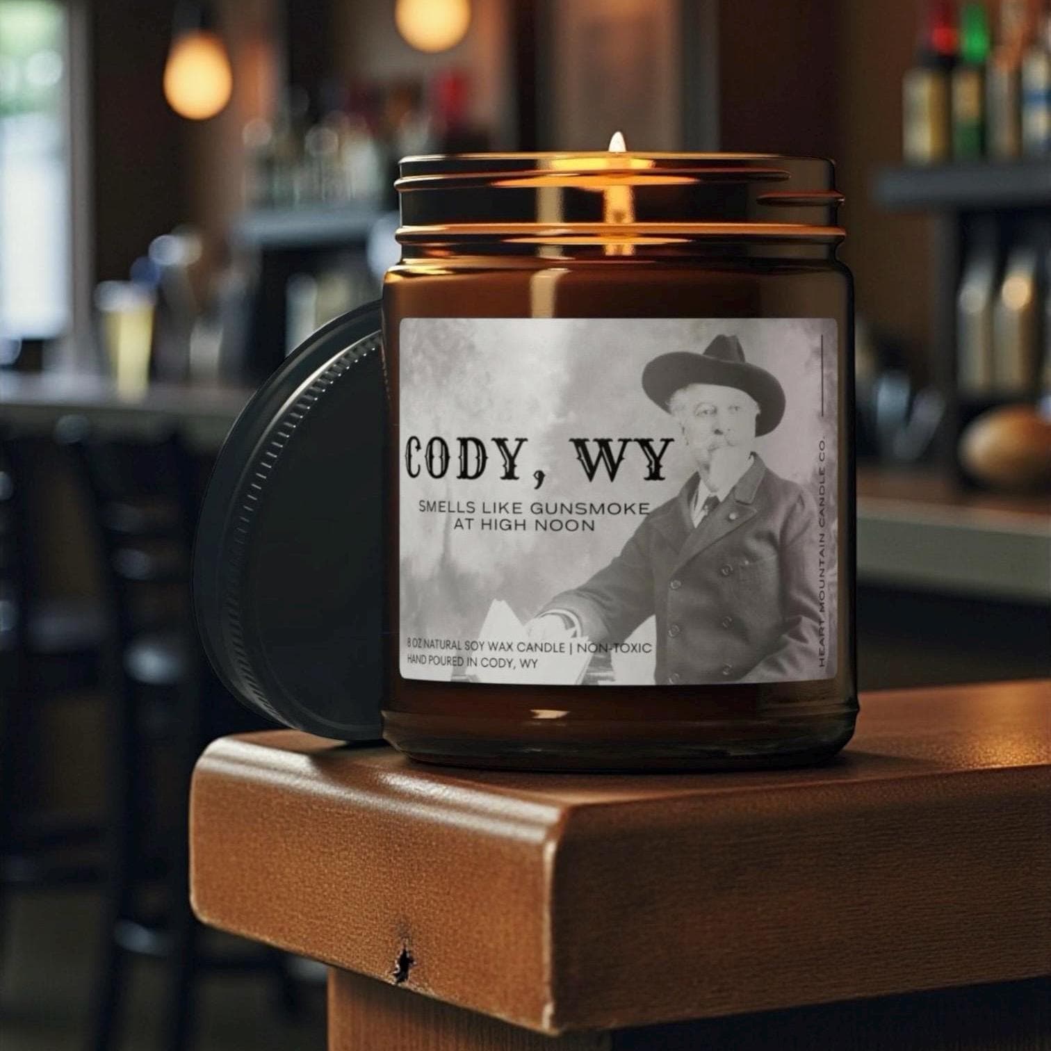 Cody Wyoming soy candle western cowboy scent candle leather smoke fragrance candle wild west candle luxury soy candle clean burning non-toxic candle rugged masculine fragrance candle handmade soy candle luxury home fragrance candle western gift candle birthday gift candle housewarming gift candle fathers day gift candle christmas gift candle wedding gift candle hostess gift candle self-care candle gift