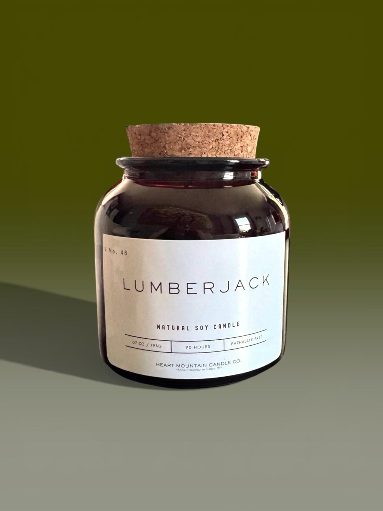 Soy wax candle for relaxation calming home fragrance gift for him cedar oak mahogany lavender clean burning non toxic candle