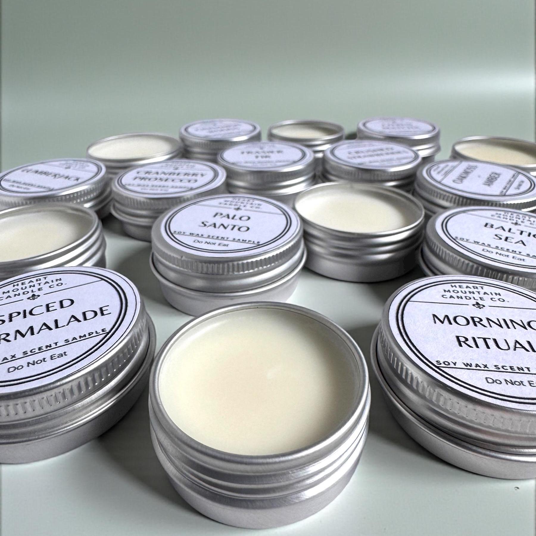 Candle fragrance discovery set soy candle scent sampler tins candle scent testing kit handmade candle sample set clean burning non-toxic candle fragrance tester candle scent sampler pack candle fragrance sampler gift candle scent tester kit home fragrance sampler candle scent discovery pack candle scent sample set candle scent selection set try different candle scents candle sampler gift for candle lovers