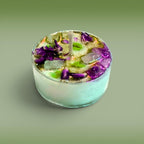 rustic home candles tea lights cottagecore candles cozy ritual candles self-care ritual candles grounding candles aesthetic candles for meditation relaxation journaling calming routines with selenite crystal peaceful environment cozy glow clean burning wax