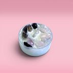 spiritual candles tea lights divine feminine candles feminine energy candles self-care ritual candles grounding candles calming atmosphere for meditation journaling relaxation with selenite crystal and charm peaceful home decor cozy glow clean burning wax