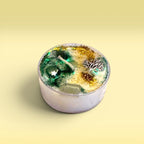 self care ritual candles tea lights herbal ritual candles green witch candles grounding candles nature aesthetic candle set calming glow clean burn peaceful environment meditation journaling relaxation with selenite crystal spiritual home decor