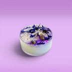 cosmic ritual candles tea lights celestial candles spiritual cleansing candles self-care ritual candles grounding candles clean burning wax soft cozy glow calming atmosphere with selenite crystal and charm for meditation journaling relaxation daily rituals peaceful decor
