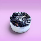 healing candles tea lights shadow work candles inner work candles self-care ritual candles grounding candles aesthetic candles for meditation reflection journaling calming routines with selenite crystal peaceful environment cozy glow clean burning wax