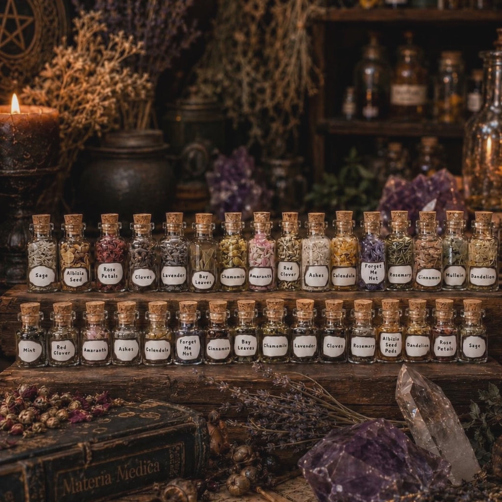 Mini Apothecary Spell Bottles